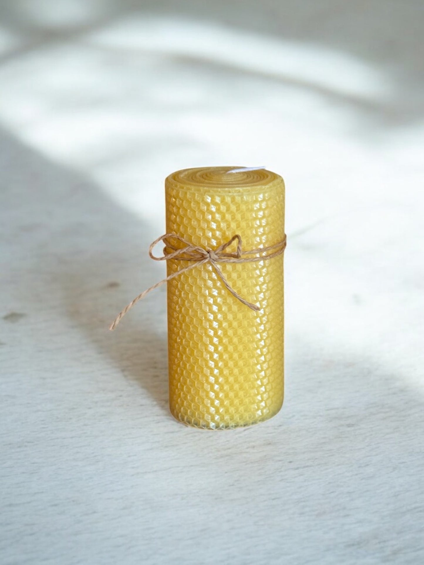 Hand rolled candles pillar duo